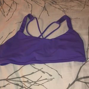 Purple lululemon sports bra